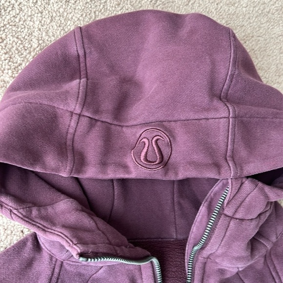Lululemon Scuba Hoodie Light Cotton Fleece Cherry Cola - Picture 7 of 11